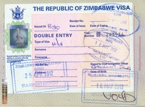 Vizos į Zimbabvę pavyzdys